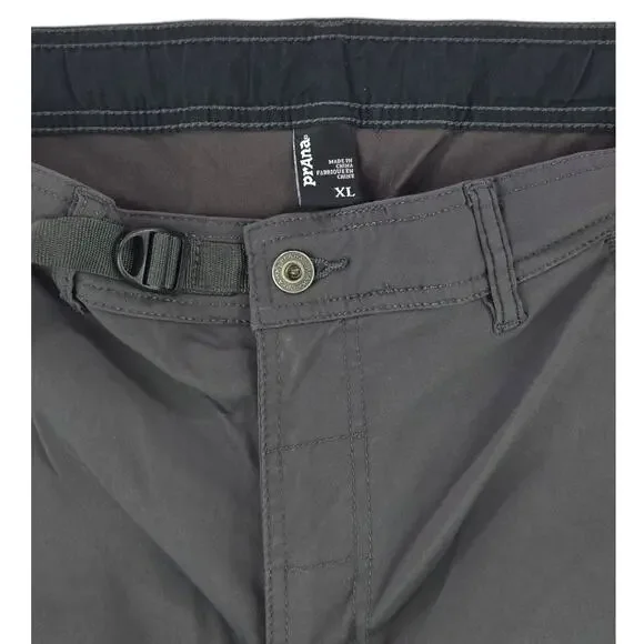 prAna | Gray Stretch Zion 12" Shorts | Size XL - Picture 2 of 4